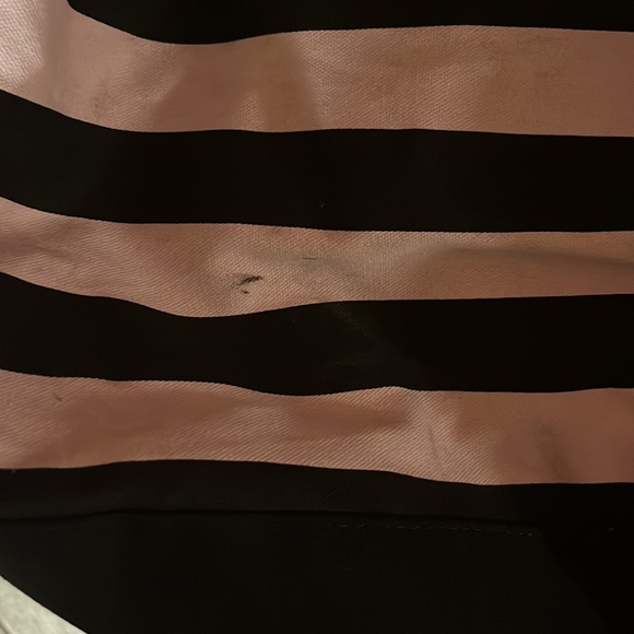 Victoria Secret large pink and black tote bag in used condition.  (See pictures) - Picture 5 of 5